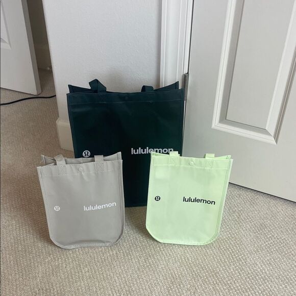 Set of 3 Lululemon Reusable Totes - Picture 1 of 1